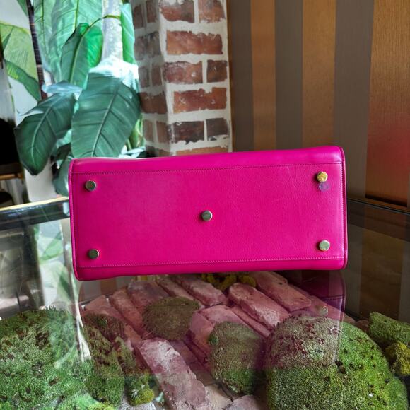 SAINT LAURENT Sac de Jour Small Pink Leather Tote Bag - Picture 5 of 16